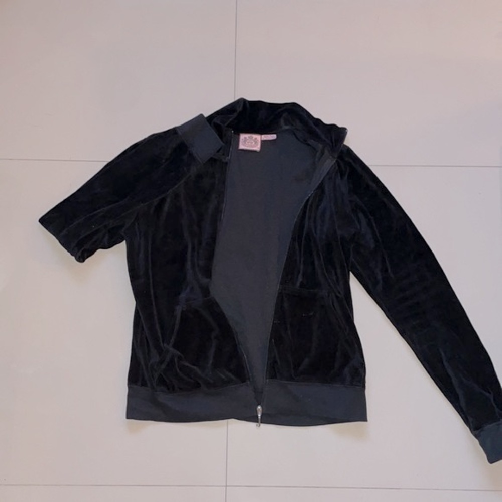 Black Juicy Couture Velour Tracksuit Sz. XL